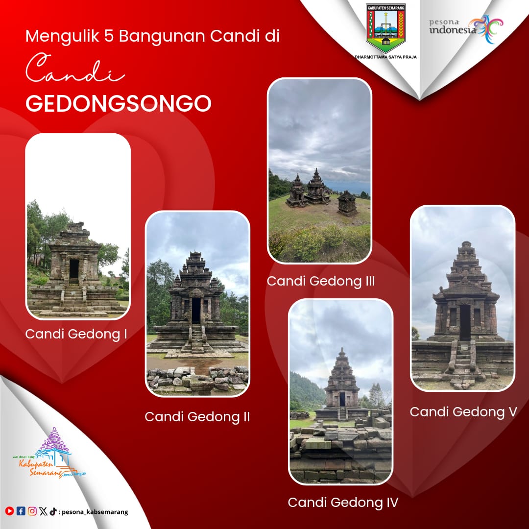 Mengulik 5 Bangunan Candi di DTW Candi Gedongsongo Bandungan