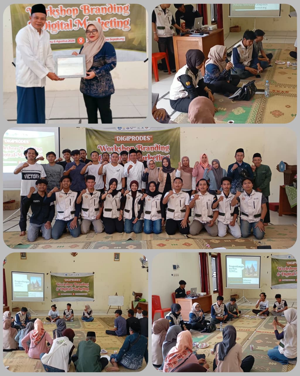 Workshop Branding Digitalisasi dan Promosi Desa (DIGIPRODES) di Desa Wisata Sepakung